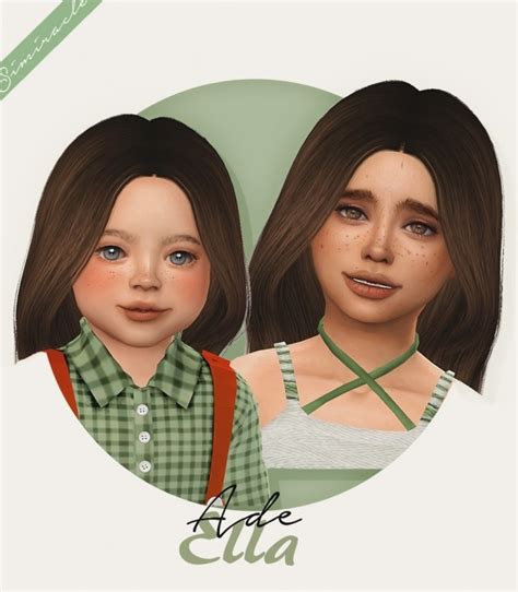 Ade Ella Hair Kids And Toddlers At Simiracle Sims 4 Updates