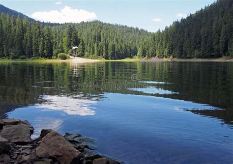 The Mountain Lake Synevyr Carpathians Stock Photo Image Of Trip