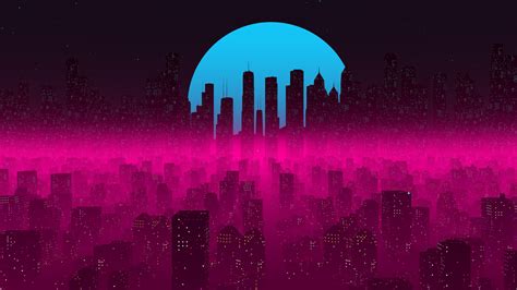 2048x1152 Vapor Synthwave Retro City 4k Wallpaper2048x1152 Resolution