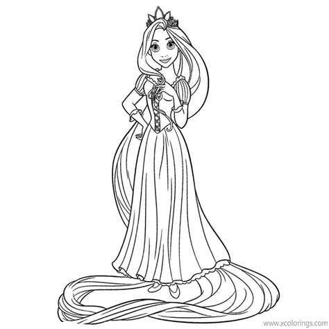 Princess Rapunzel Coloring