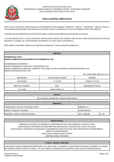 Total Imagem Modelo De Ficha Cadastral Empresa Br Thptnganamst Edu Vn