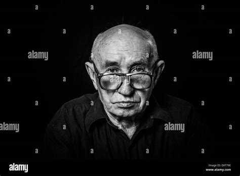 Artistic Portrait Old Man Glasses Hi Res Stock Photography And Images