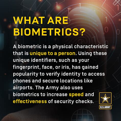 Us Army On Twitter In October 2022 The Dod Biometrics Directive