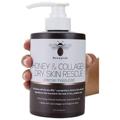 honeylab dry skin rescue cream for face and body anti aging cream with collagen and honey for