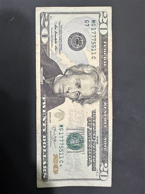 2013 20 Dollar Bill Fancy Serial number 98.2%rare | eBay
