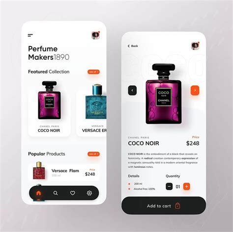 Perfume Store App⁣ By Sajon007 👏🏻⁣ ⁣ ⁣ 🦄 Follow Uiuxmobile For Daily