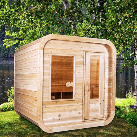 Dundalk Outdoor Luna Sauna White Cedar Divine Saunas