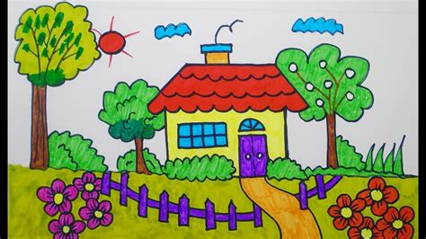 Behr has paint colors to help you create your dream ranch exteriors. How to Draw House Coloring Pages | Drawing for Children ...
