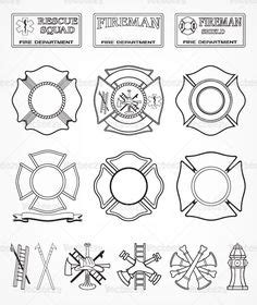 Color on black reflective decals. Firefighter Hat Coloring Page | Clipart Panda - Free ...