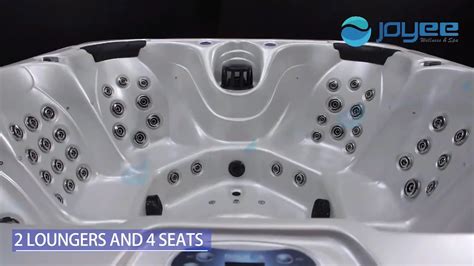Joyee 6 Seats Whirlpool Acrylic Balboa Tub Outdoor Spa Hot Tub With