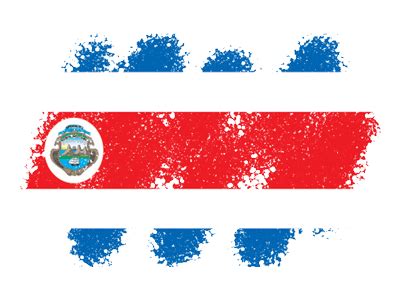 コスタリカ共和国の国旗由来・意味 | 21種類のイラスト無料ダウンロード