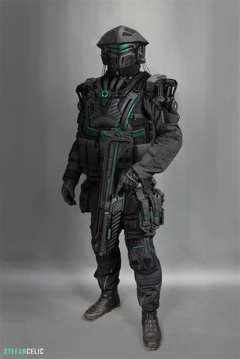 Artstation Soldier Concept Stefan Celic Soldier Sci Fi Clothing