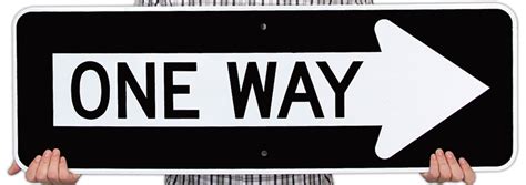 One Way Right Arrow Sign Aluminum Sign Sku K 6104