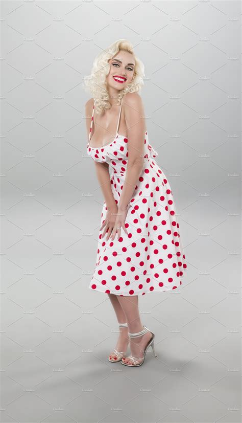Pinup Model Stock Photo Containing Polka Dot And Pinup Beauty