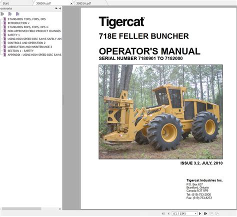 Tigercat Feller Buncher E Operator Service Manual