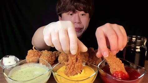 Sub Bbq 황금 올리브 닭다리 먹방 Asmr 내가 만든 맛있는 신호등 치킨 Korean Fried Chicken With Buldak Sauce Mukbang Asmr