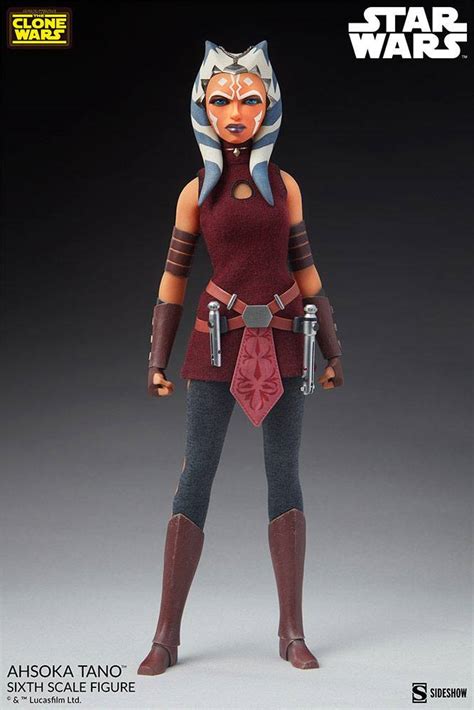 1 6 sixth scale figure ahsoka tano star wars the clone wars 1 6 action figure by sideshow