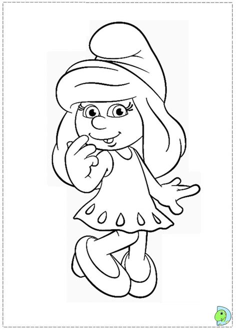 Then just use your back button to get back to this page to print more smurfs coloring pages. Smurfette Coloring page- DinoKids.org