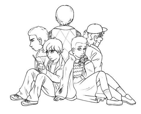 This content for download files be subject to copyright. Printable Stranger Things Coloring Pages Free Cartoon
