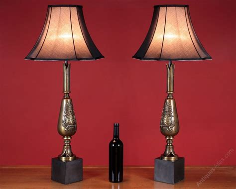 Antiques Atlas Pair Of Tall Hollywood Regency Table Lamps C1960