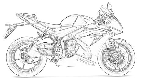 Yamaha Motorcycle Coloring Pages Coloring Pages