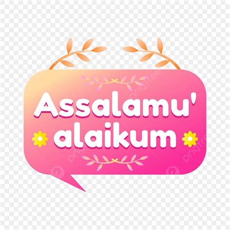 Lettering Assalamualaikum Salam Clipart Sticker Hallo Arabic Hot Sex