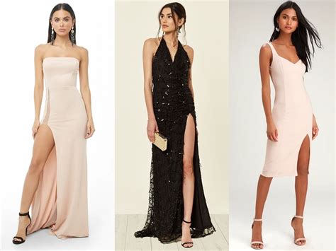 Types Of Slits On Dresses Buy And Slay