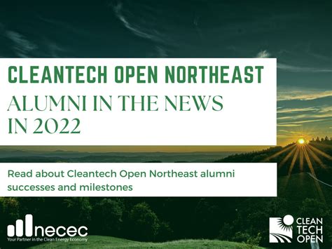 cleantech open northeast alumni in the news 2022