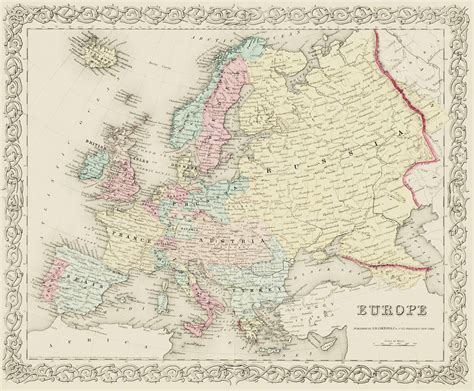 Map Of Europe In The 19th Century World Map