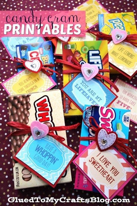 Valentines Day Inspired Candy Grams Candy Grams Valentines Candy