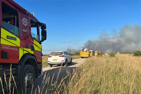 Dozens Of Firefighters From Across Wiltshire Tackling Major Blaze On