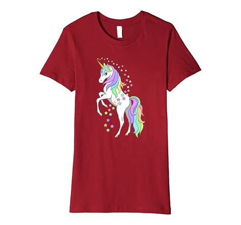 pretty rearing rainbow unicorn colorful stars t shirt unicorn brand women s t shirt kawaii tops