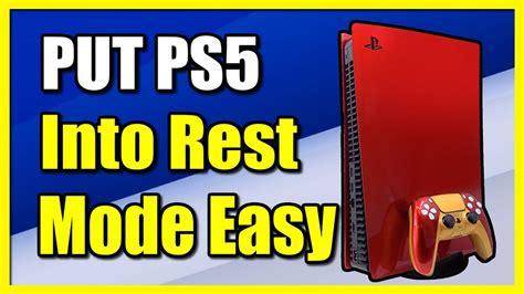 How To Put Ps5 Into Rest Mode Easy Tutorial Youtube