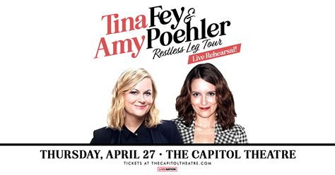 Tina Fey And Amy Poehler Restless Leg Tour Live Rehearsal The