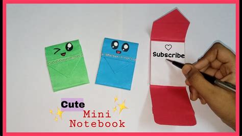 Diy Cute Mini Notebook Easy And Cute Mini Notebook With One Sheet Of