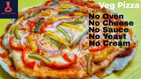 Homemade Pizza No Ovenno Cheeseno Creamno Sauceno Yeast Easy