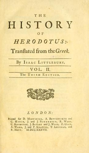 The History Of Herodotus By Herodotus Open Library