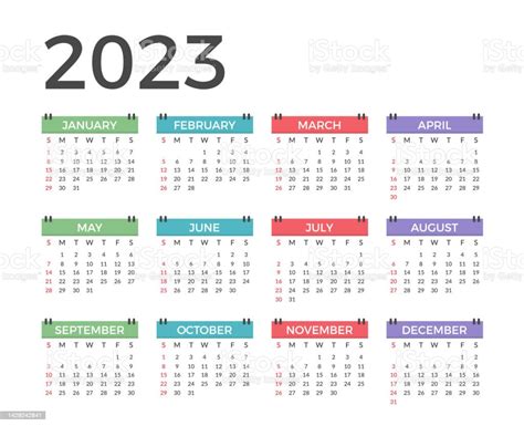 2023 Calendar Stock Illustration Download Image Now 2023 Calendar