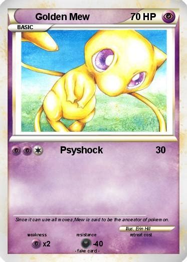 Pokémon Golden Mew 3cex Psyshock My Pokemon Card