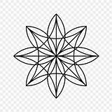 Sacred Mandala Geometry Coloring Book Drawing Child Pngwave sketch template