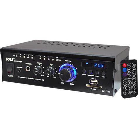 Pyle Pro Pcau46a 240w Stereo Power Amplifier Pcau46a Bandh Photo