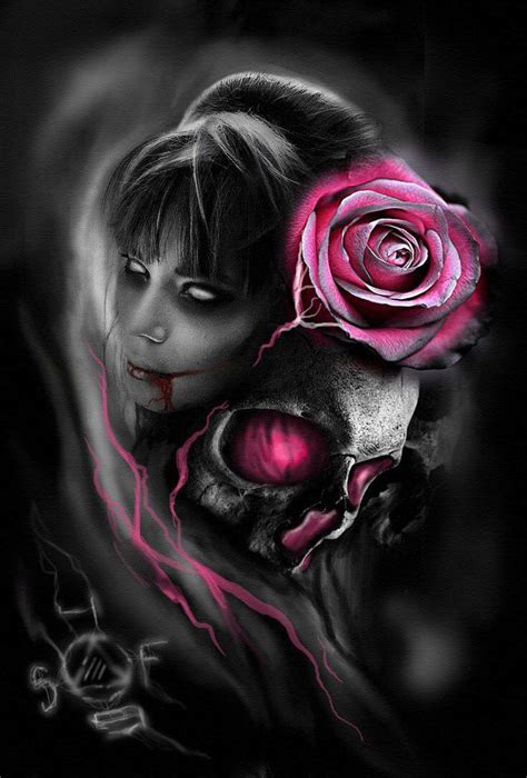 ~gothic Art Sugar Skull Art Skull Artwork Beautiful Dark Art