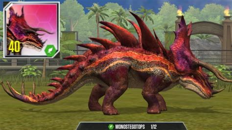 Monostegotops Max Level 40 Super Hybrid Jurassic World The Game