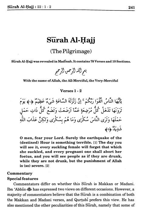 Surah Al Hajj Ayat Vonants