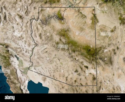 Arizona State Of United States Of America Low Resolution Satellite