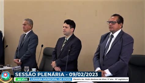 Câmara Municipal De Picos Realiza Primeira Sessão Ordinária De 2023 180graus O Maior Portal