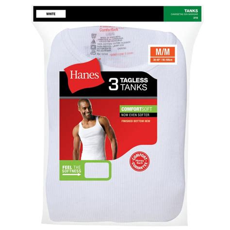 mens hanes sleeveless ribbed undershirts 3 pk drive goods