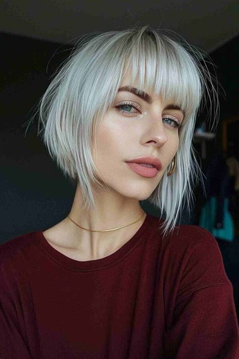 Remarkable Chin Length Bob With Bangs To Consider For Your Next Cut
