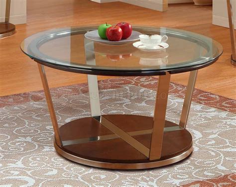 Neutral colors make the shape of your oval coffee table truly stand out. Clear Glass Top Modern Coffee Table w/Metal Framing & Options