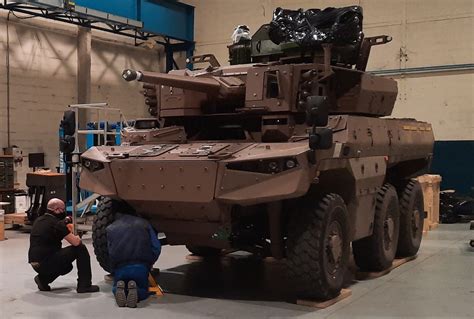 French Army Ebrc Jaguar Armoured Car For The First Time In The Final